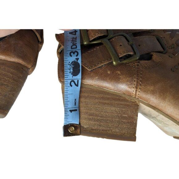 Caterpillar Cheyenne Tawny Leather casual Tan Ankle Boots Size 7 - Picture 13 of 13